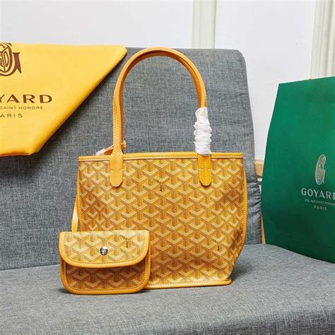 small yellow goyard bag|goyard small bag price.